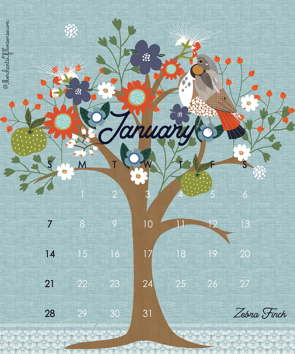 Thumbnail: 2024 illustrated Desktop Calendar