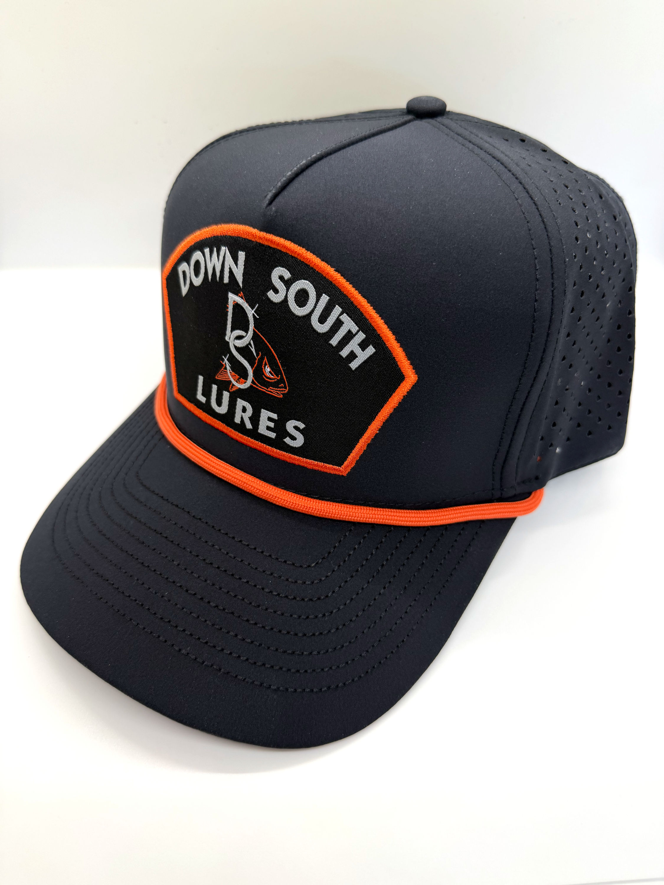 Black/Orange Redfish Patch Cap