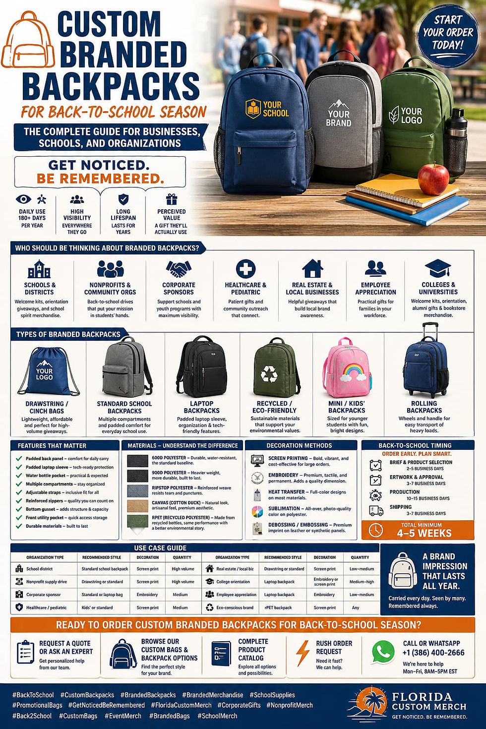 Custom Branded Backpacks