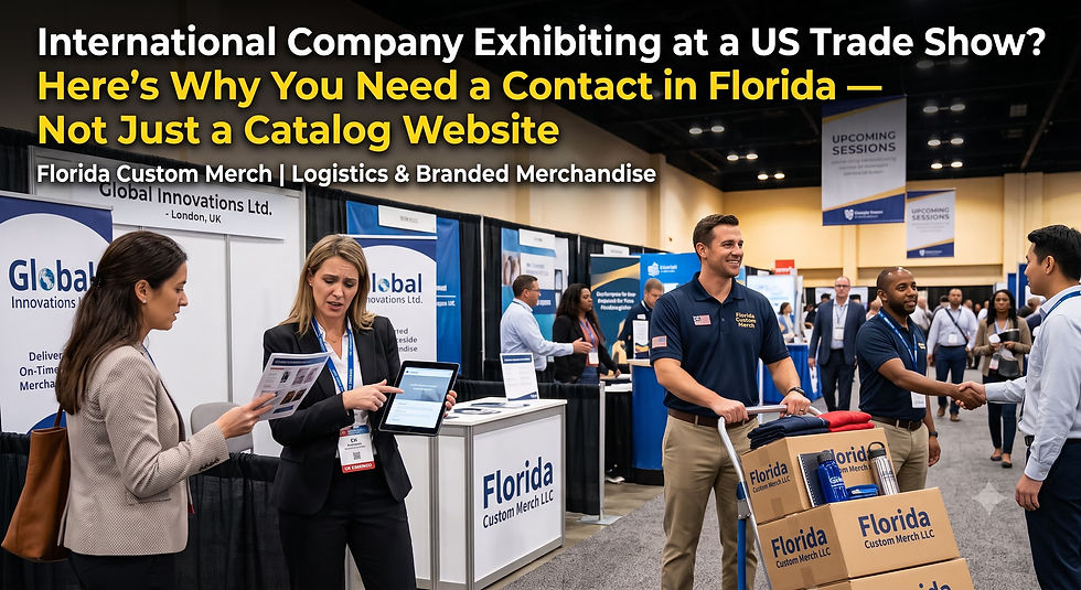 International Company Exhibiting at a US Trade Show? Here's Why You Need a Contact in Florida — Not Just a Catalog Website