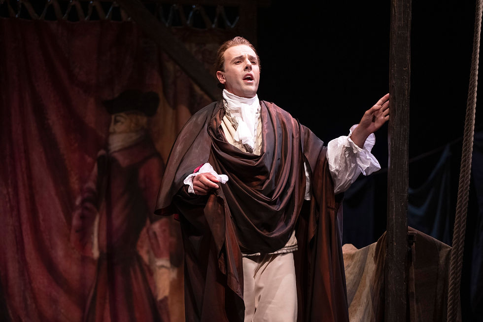 WNO The Barber of Seville Nico Darmanin (Count Almaviva) photo credit Richard Hubert Smith