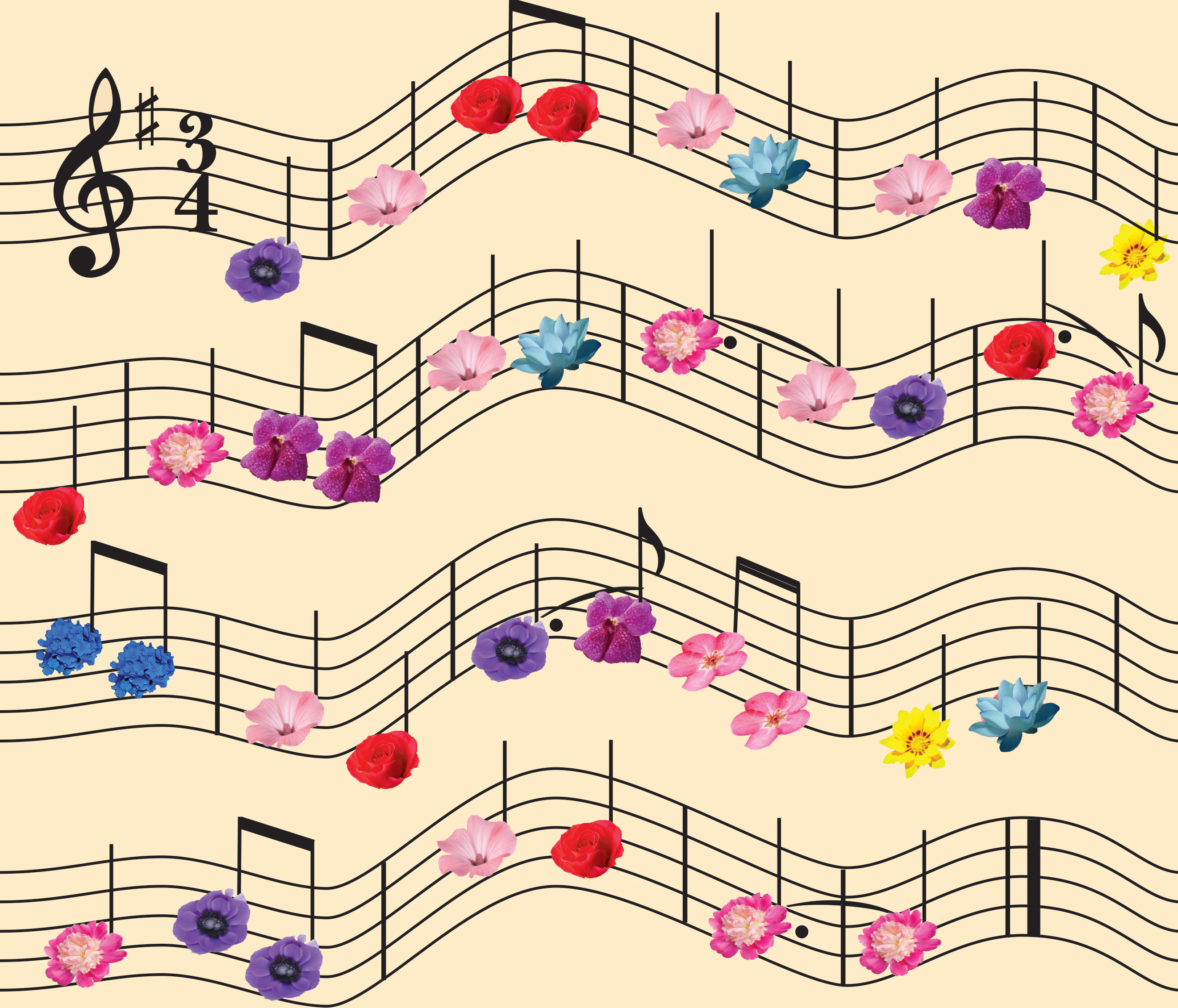floral sheet music