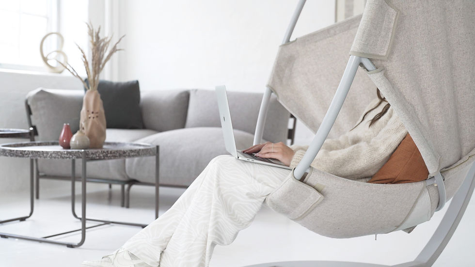Thumbnail: Cocoon WOOL Hang Chair INDOOR