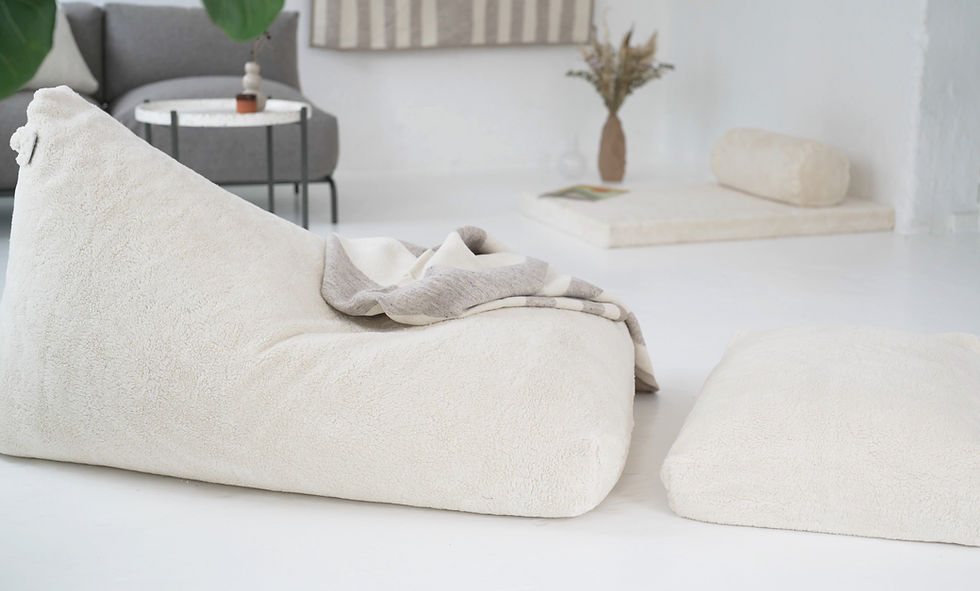 Thumbnail: CHILL OUT SET Felix Lounger TEDDY organic Cotton INDOOR