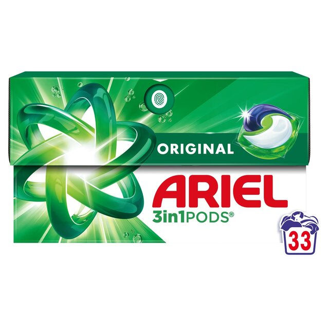 Ariel 3in1 Original Pods Washing Capsules 33 Washes