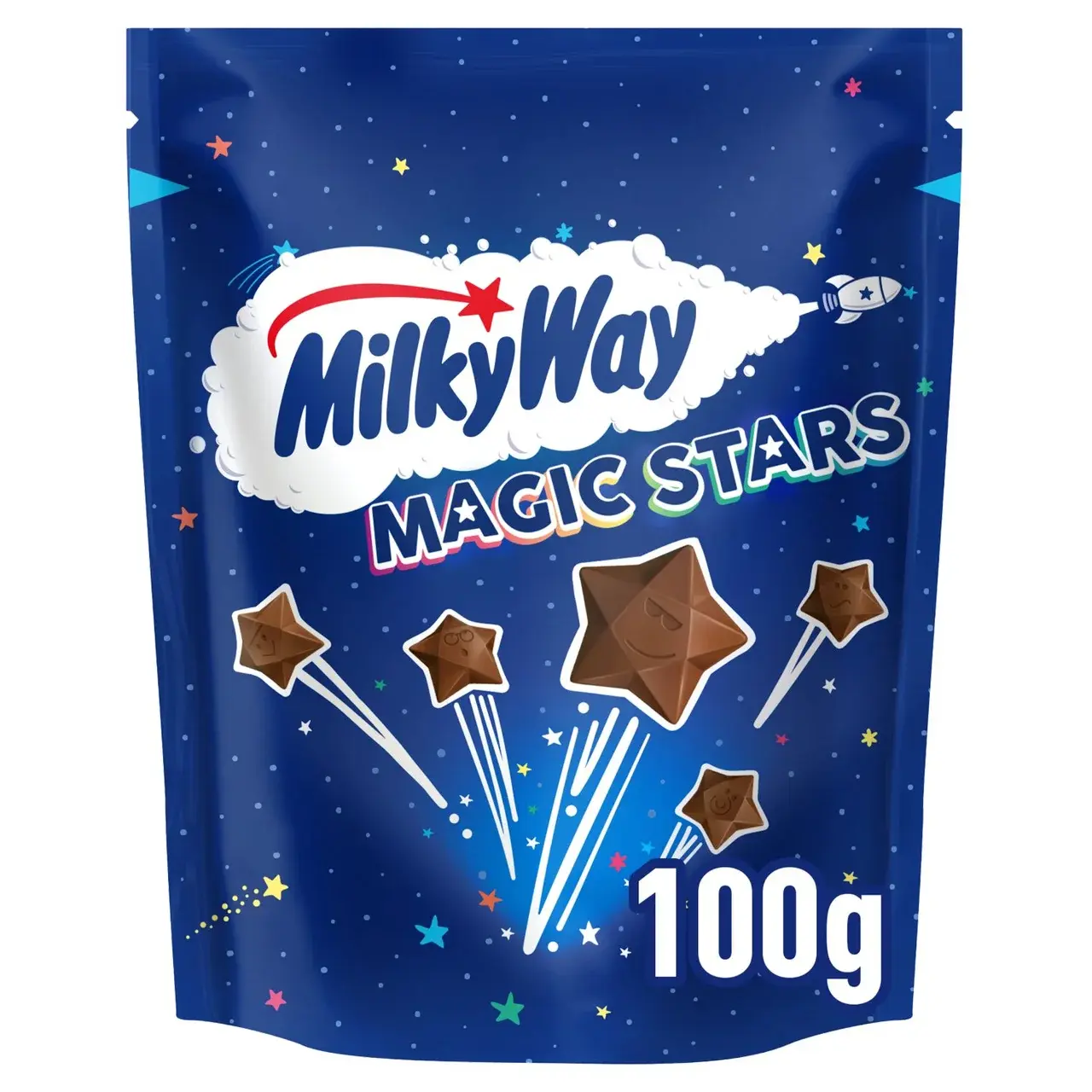 Milky Way Magic Stars Milk Chocolate Bites Pouch Bag 100g - BBE:31/03/26