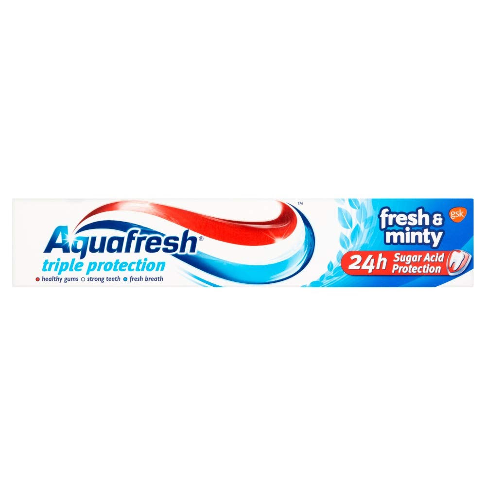 Aquafresh Toothpaste Triple Protection Fresh & Minty, 75 ml - EXP:01/27
