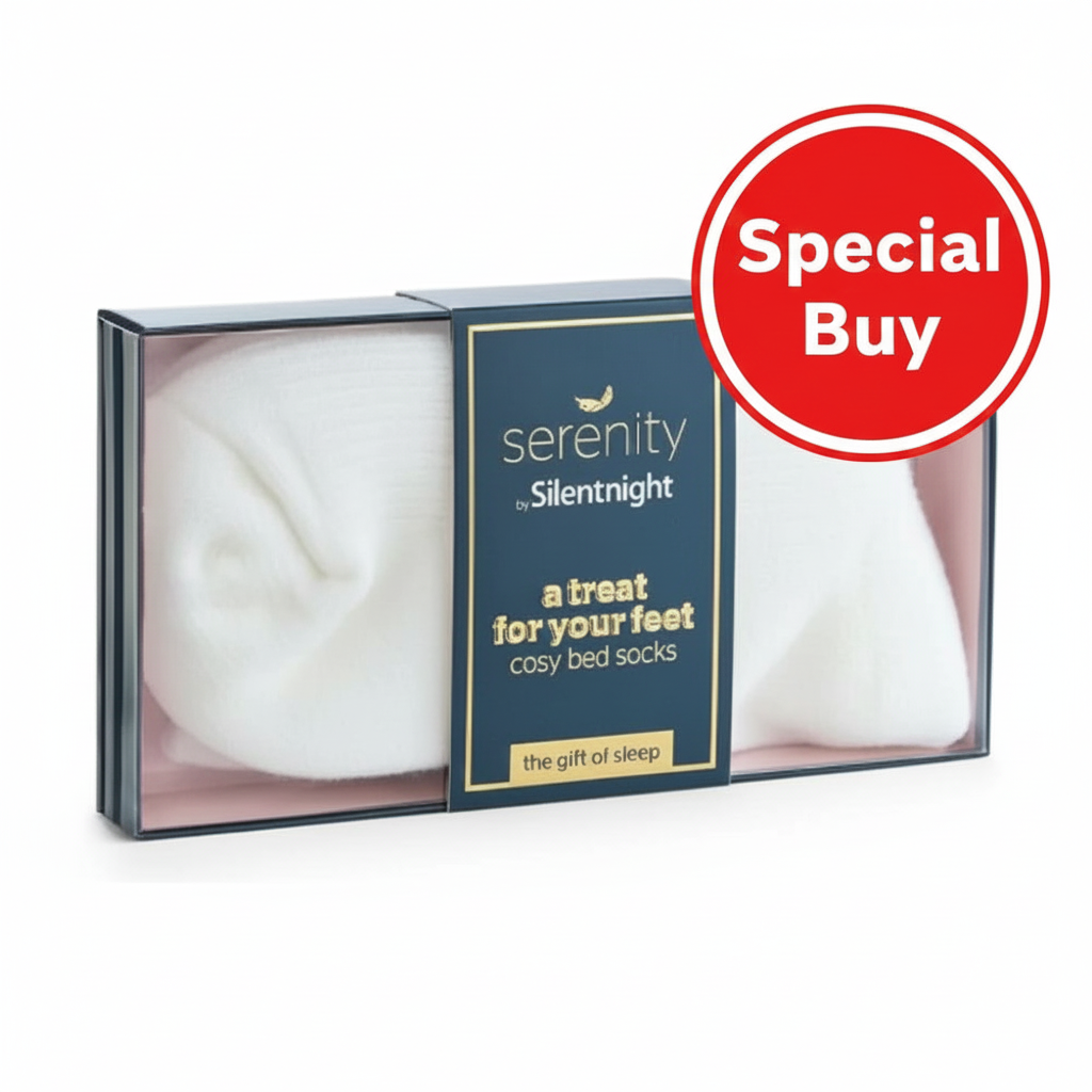 Silentnight Serenity Ladies White Cosy Bed Socks One Size