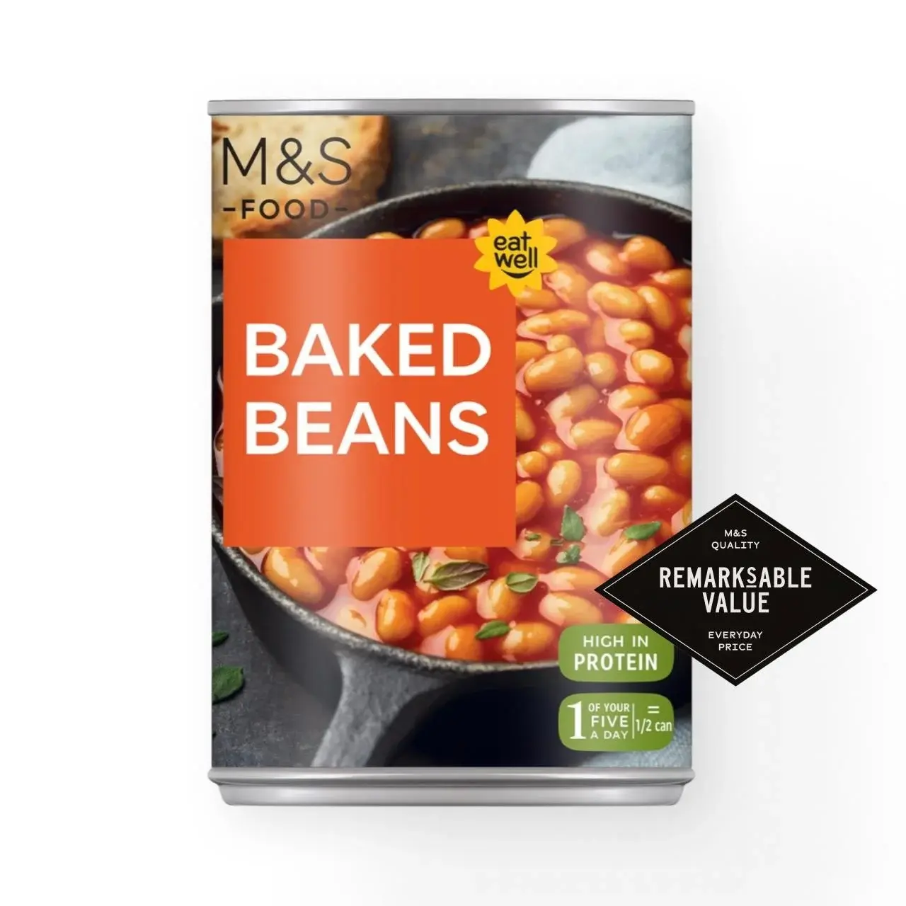 M&S Baked Beans 400g - BBE:06/27