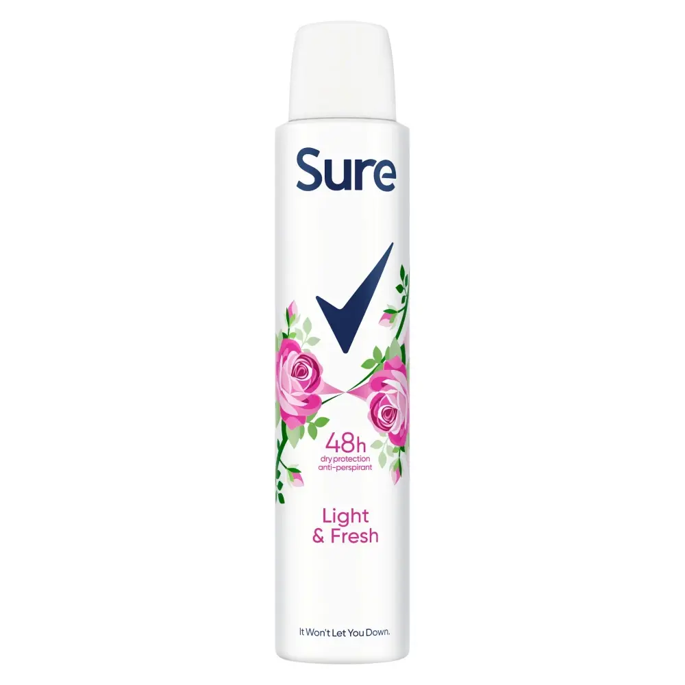 Sure Anti-Perspirant Aerosol Light & Fresh 200ml