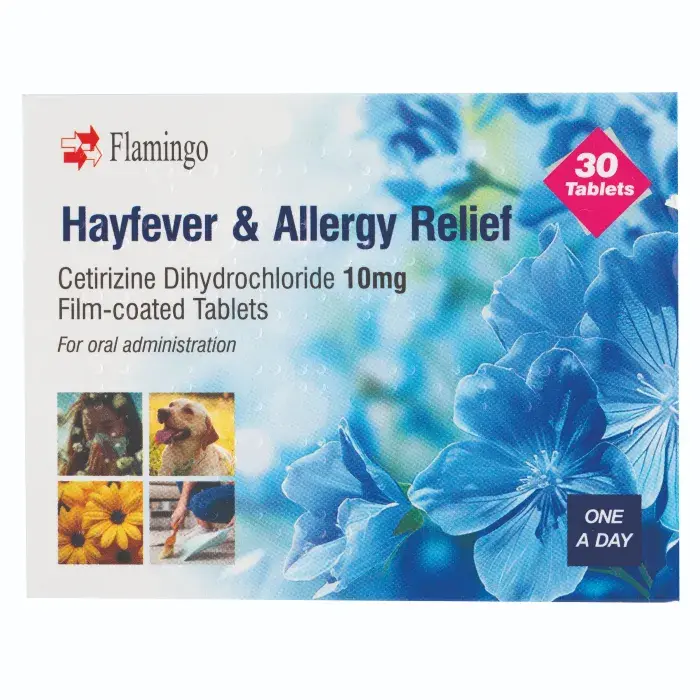 Flamingo Hayfever & Allergy Relief Tablets, 10mg (Pack of 30) - BBE:11/27