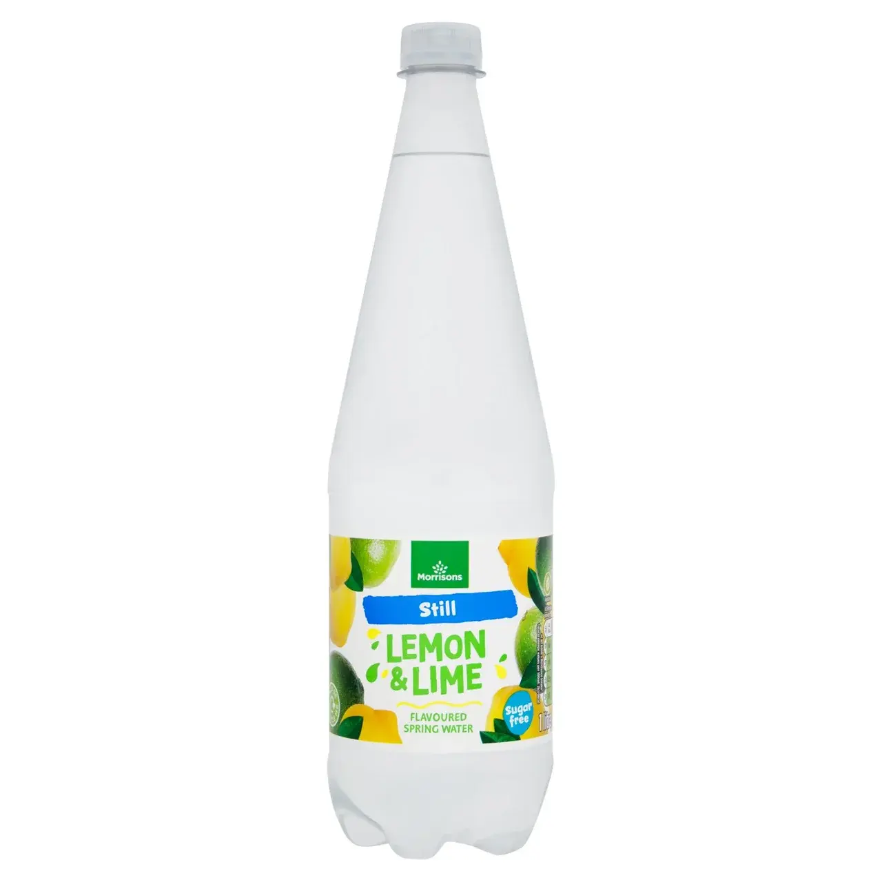 Morrisons No Added Sugar Still Lemon & Lime Spring Water 1L - BBE:08/26