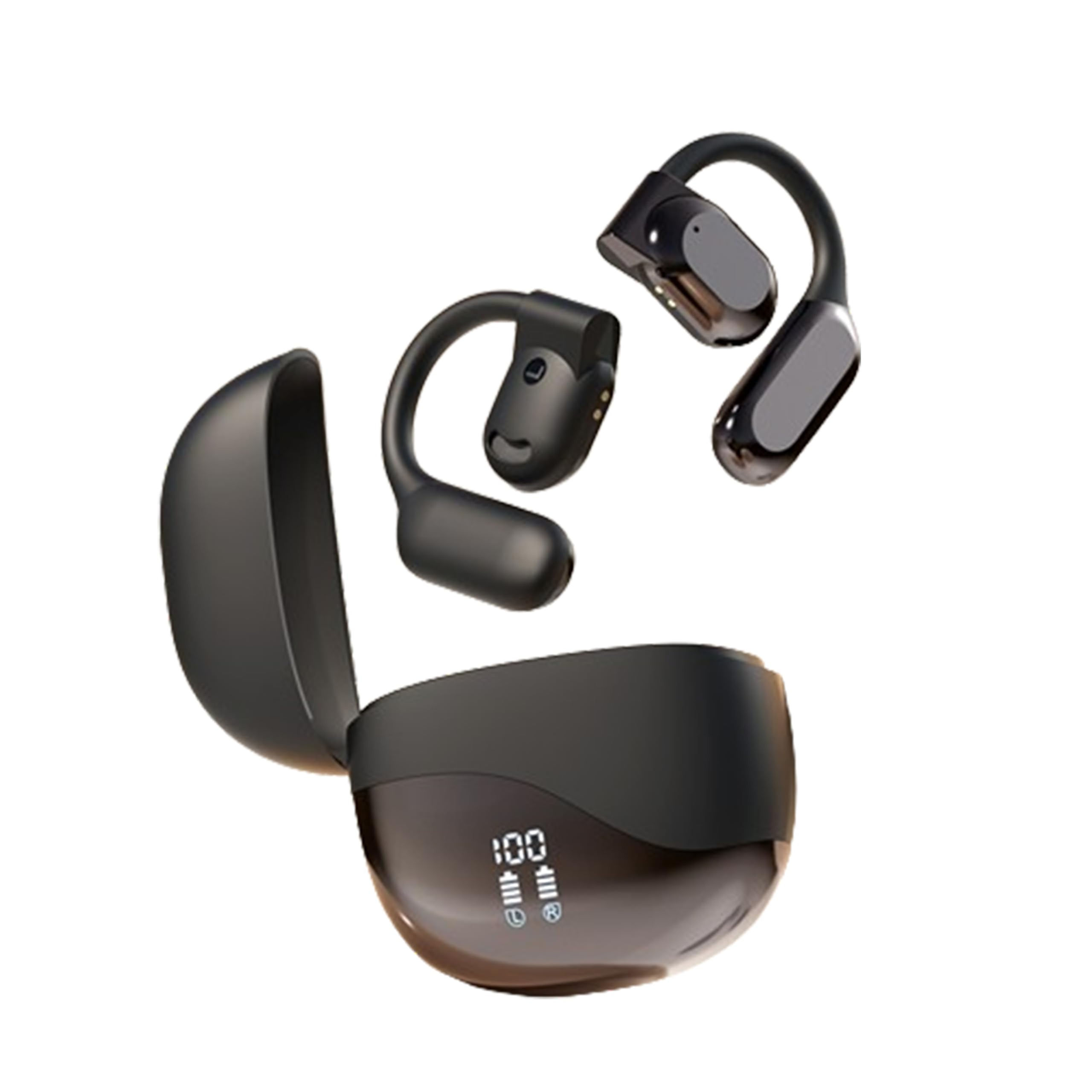 MAcnas Wireless Earbuds Open Ear Earhooks Headphones Air Conduction Headphones L