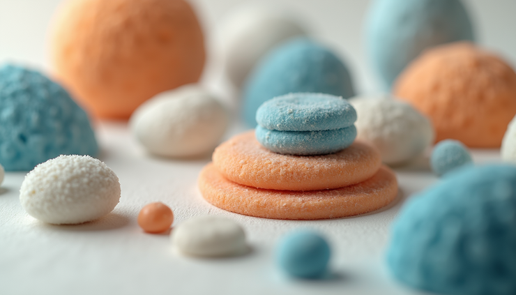 Close-up view of a 3D product model with realistic textures