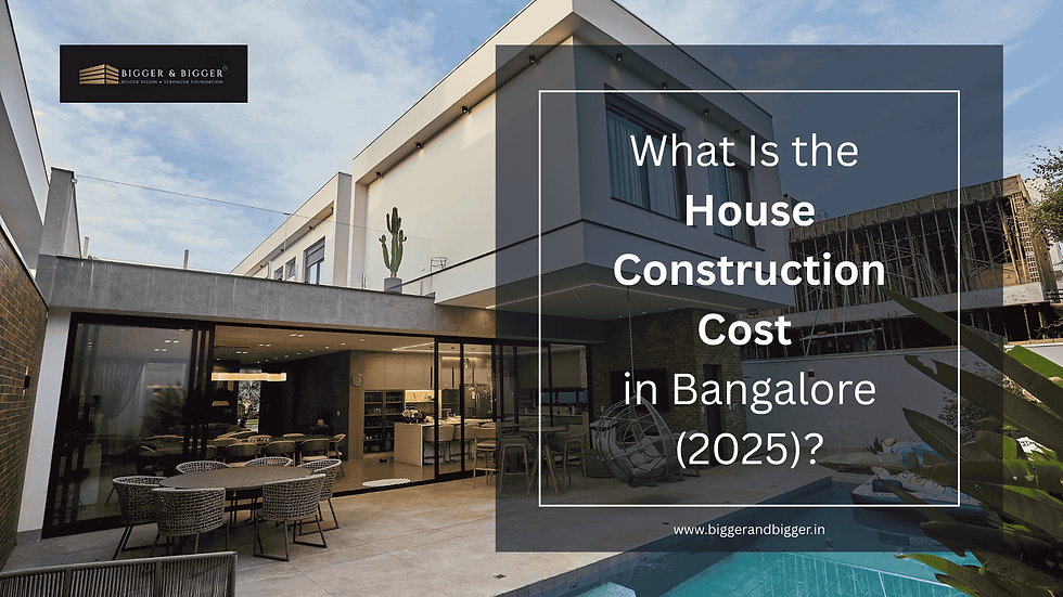 What Is the House Construction Cost in Bangalore in 2025?