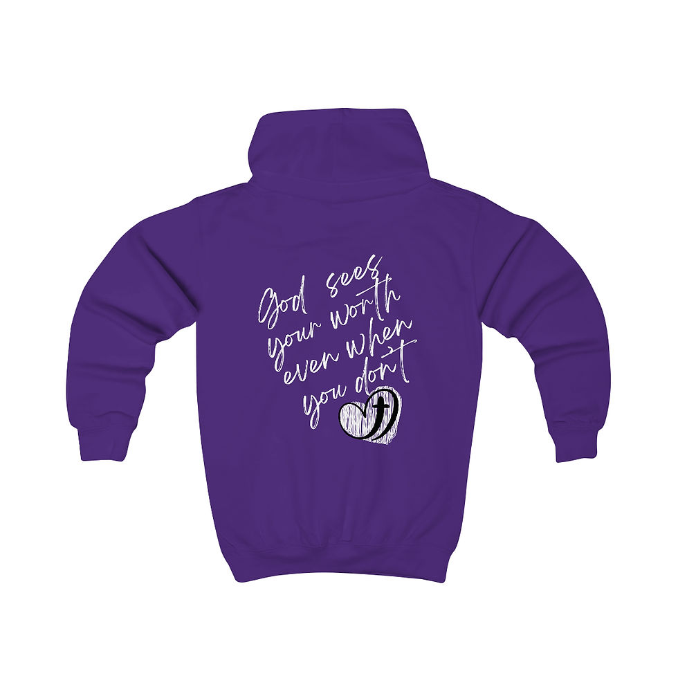 Thumbnail: Kids "I am Worthy"  Hoodie