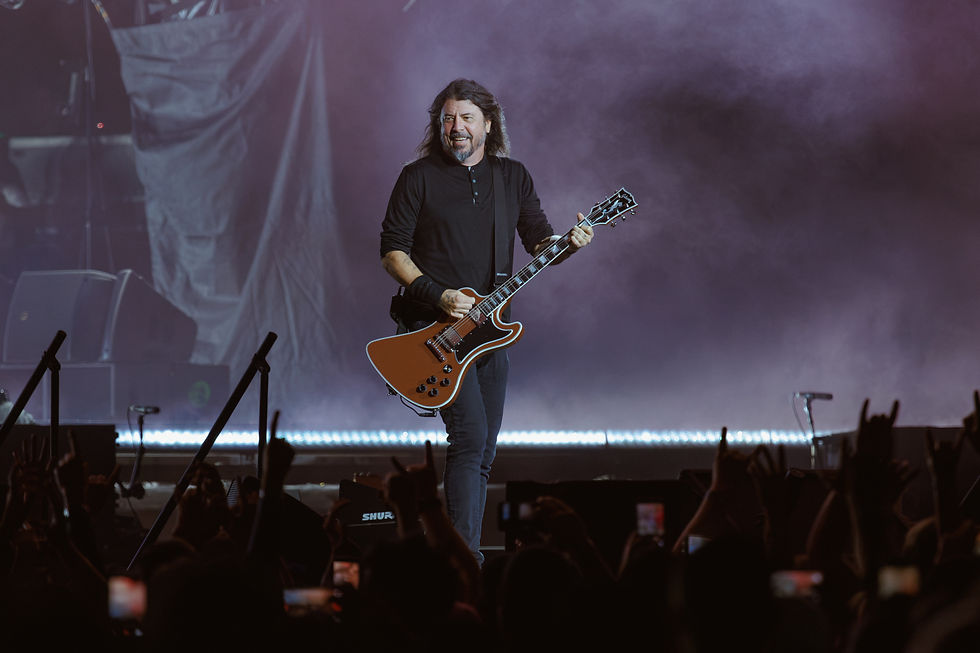 Foo Fighters on stage during their 2026 Vancouver concert at BC Place