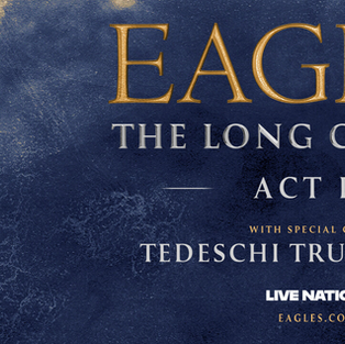 The Eagles performing live on their 'The Long Goodbye' farewell tour.