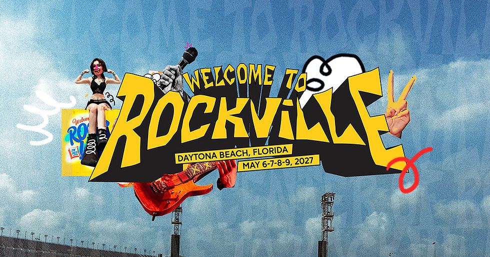 Official Welcome To Rockville 2027 artwork for Daytona International Speedway in Daytona Beach, Florida