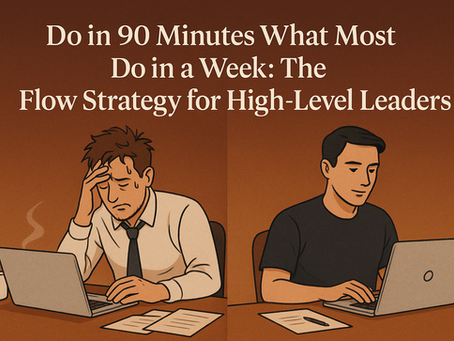 Do in 90 Minutes What Most Do in a Week: The Flow Strategy for High-Level Leaders