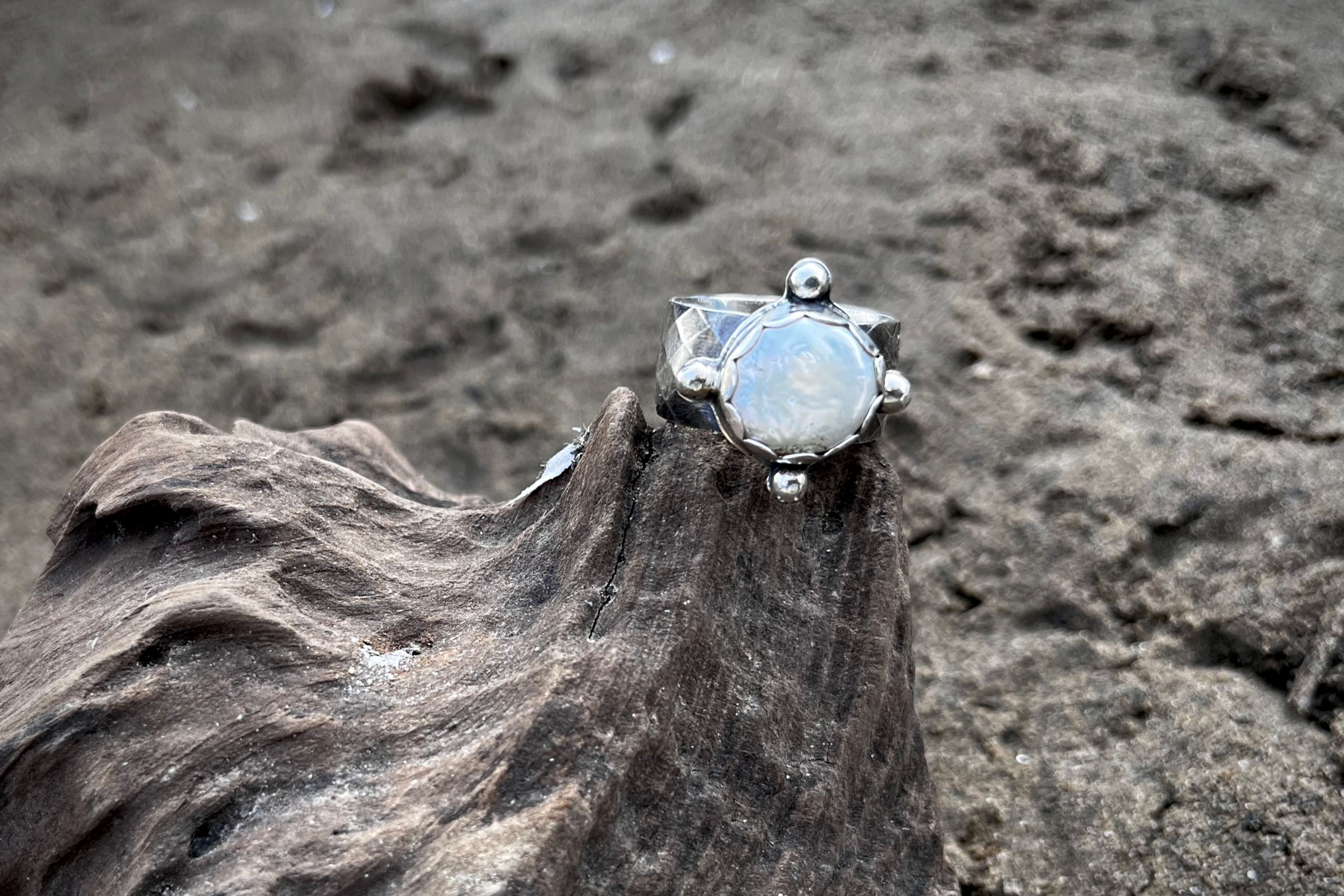 PRE-ORDER // The Anchored Pearl Ring