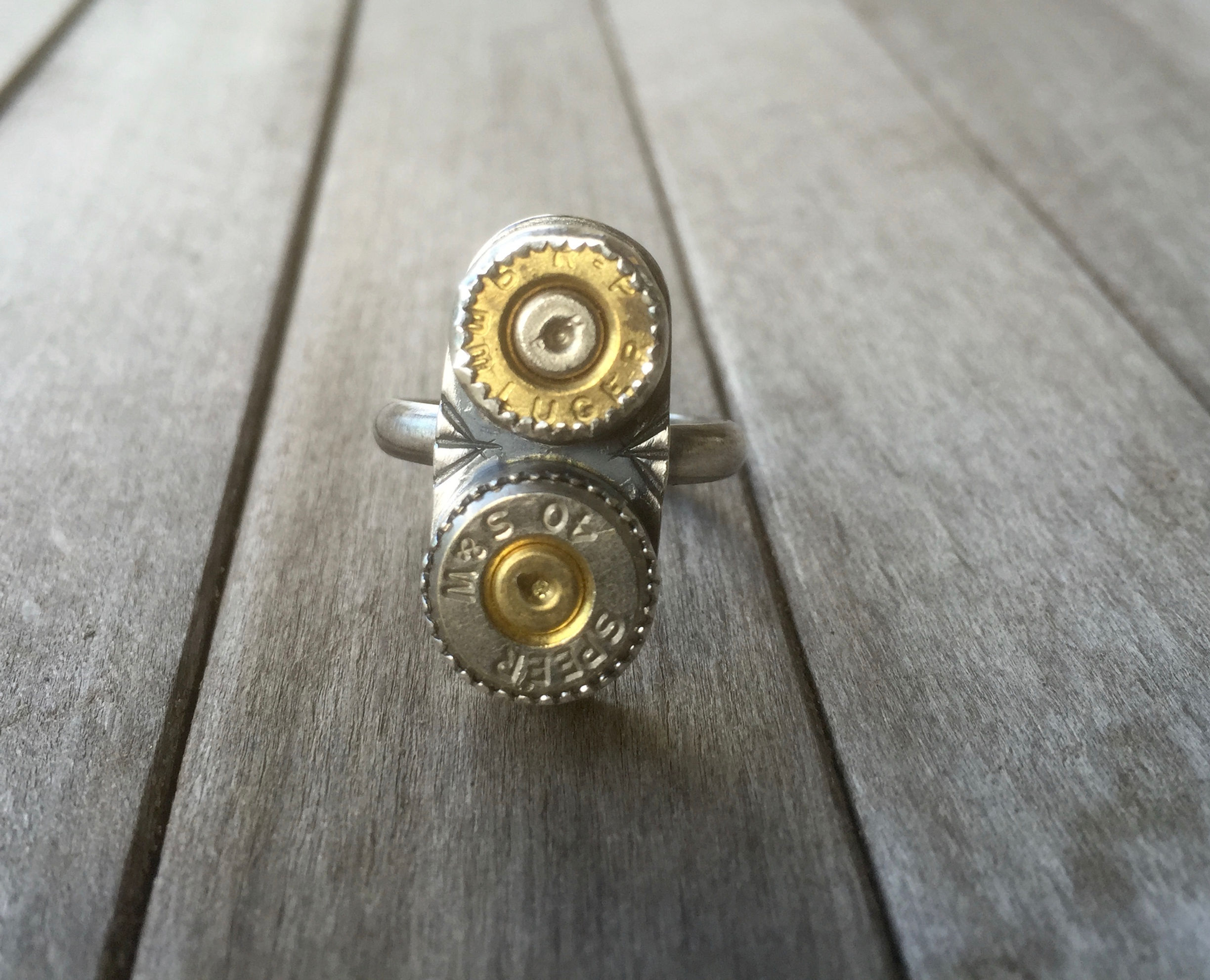 The Double Barrel Ring (OOAK)
