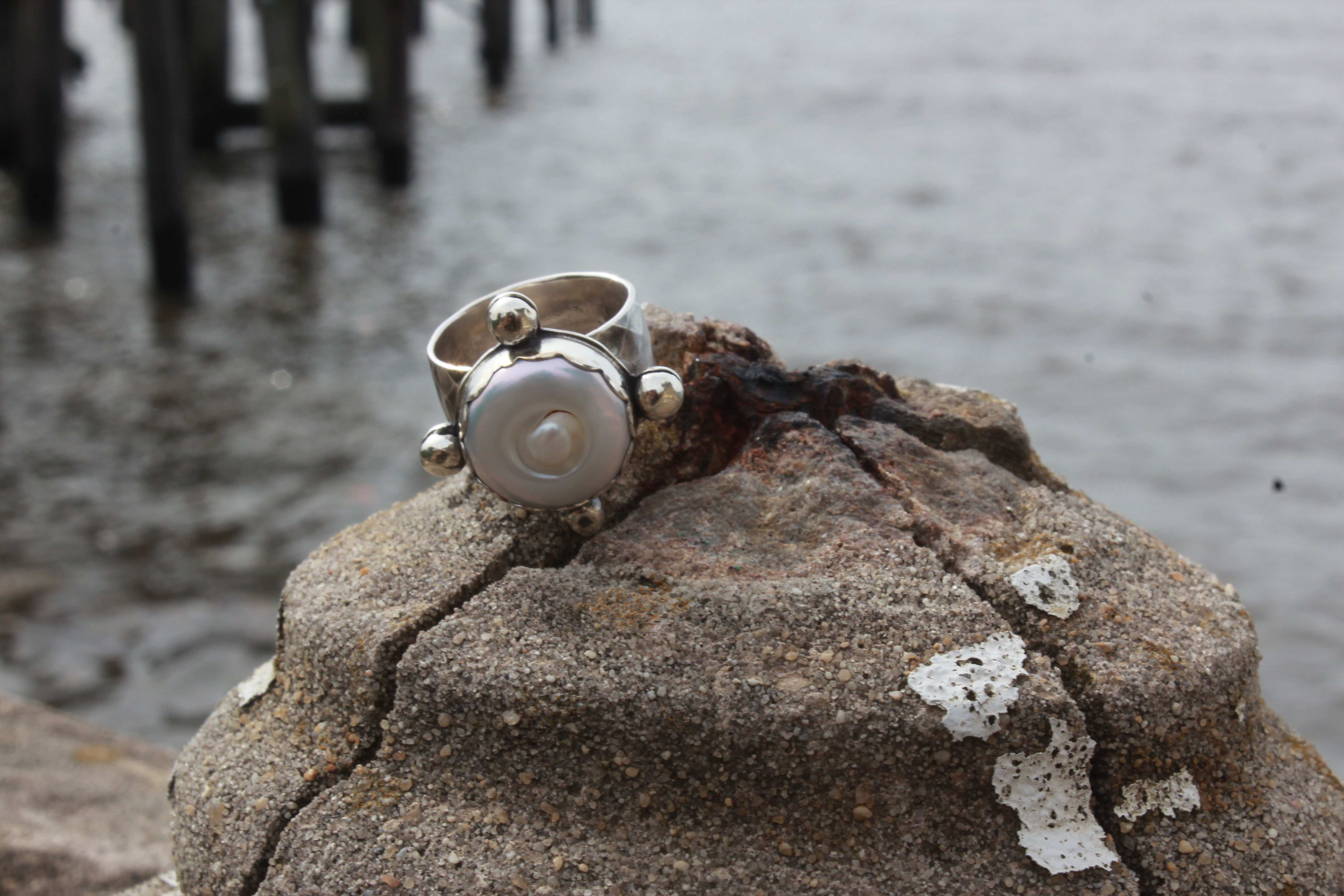 The Anchored Pearl Portal Ring