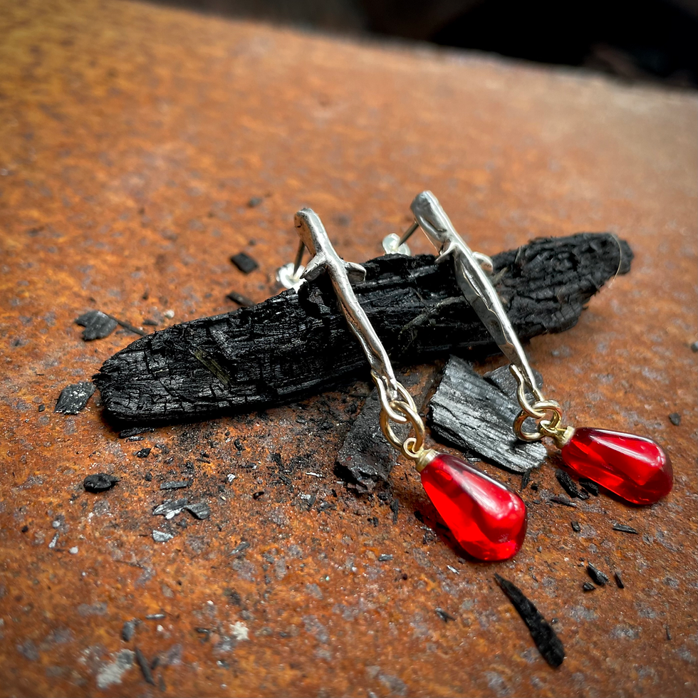 Thumbnail: The Honey Blood Stud Earrings