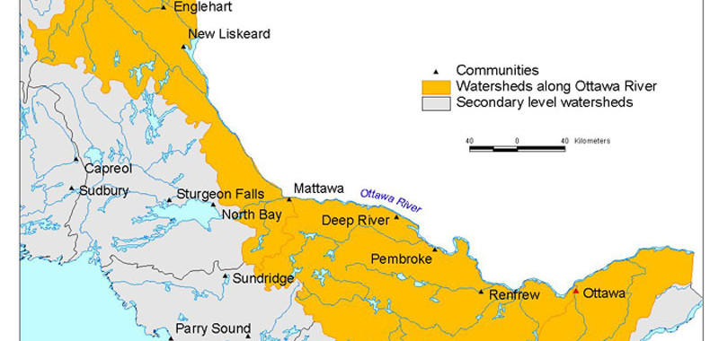 Northern Watershed Map. Notice how KL is at the top of the Watershed and the water flows SOUTH.