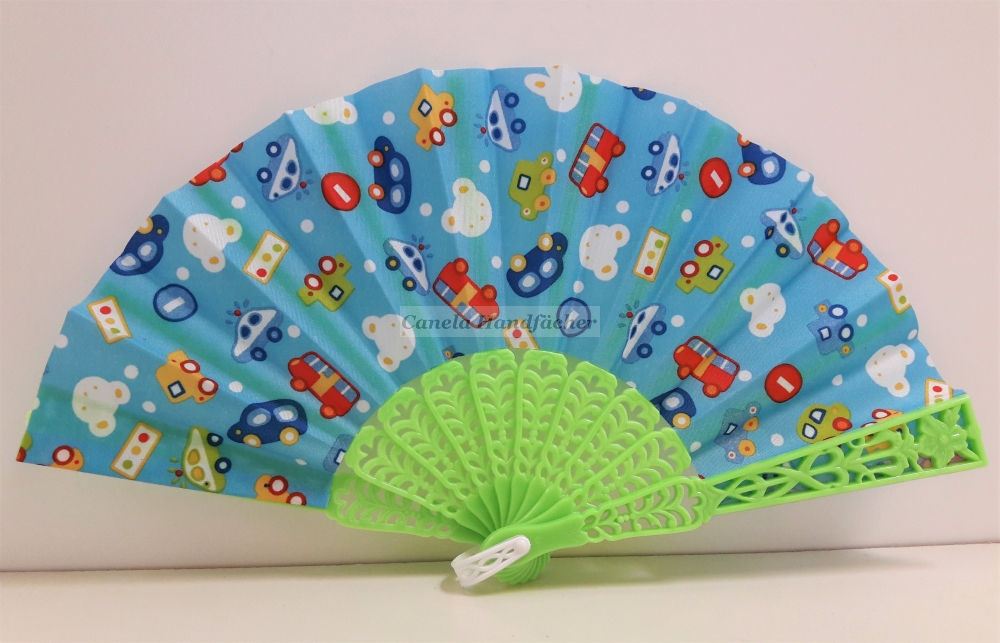 Kinderfächer mit Autos Grün- Blau