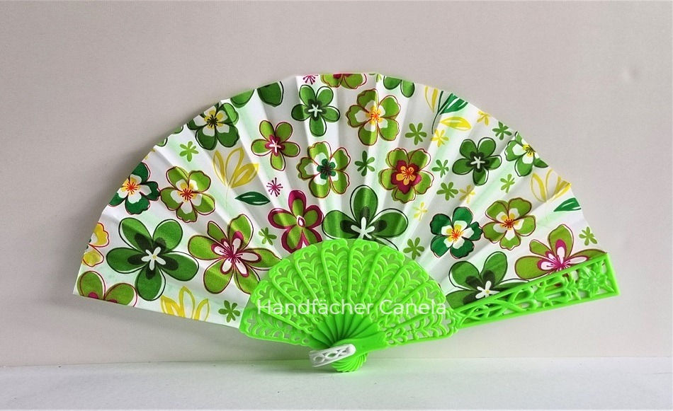 Miniatura: Kinderfächer Blumen Grün