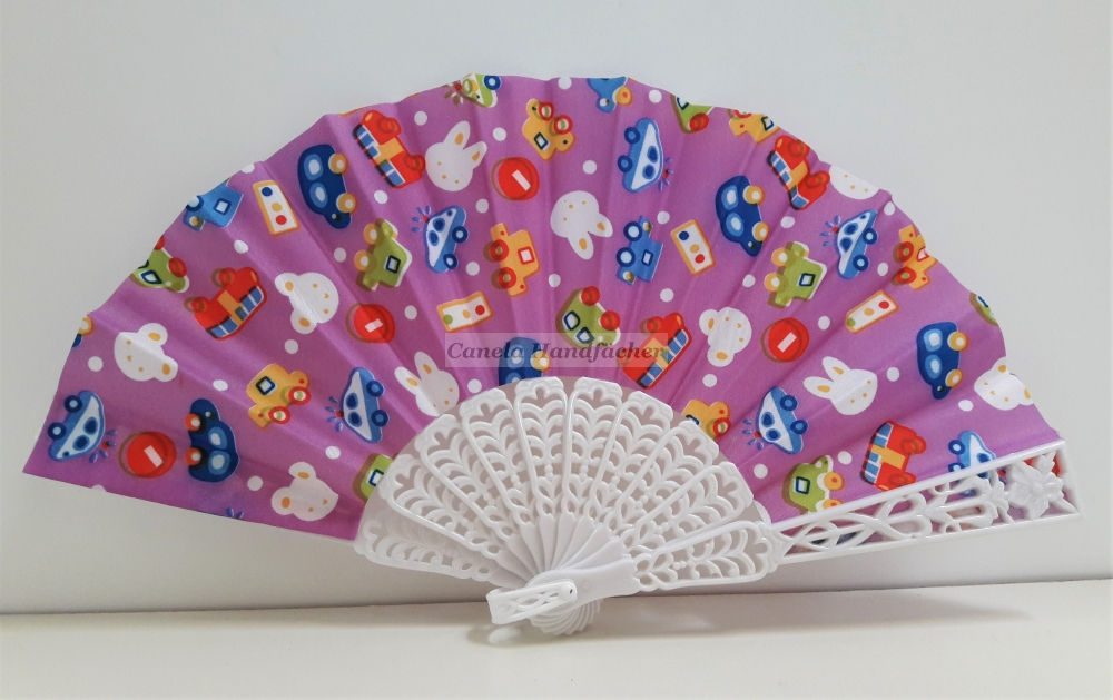 Kinderfächer mit Autos Weiß-Lila