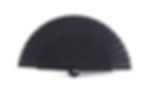 Mini Handfächer Schwarz