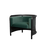 Thumbnail: Luxor Armchair - Black Velvet