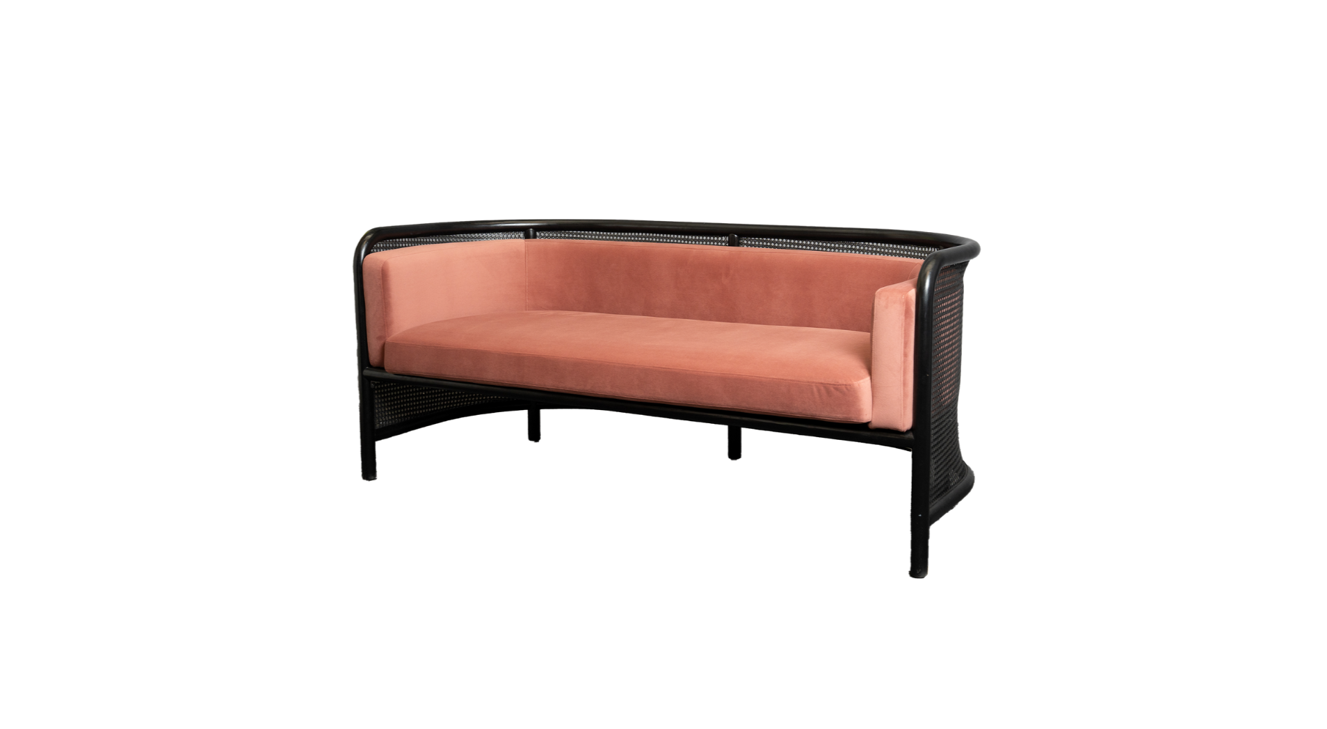 Luxor Sofa - Blush Velvet