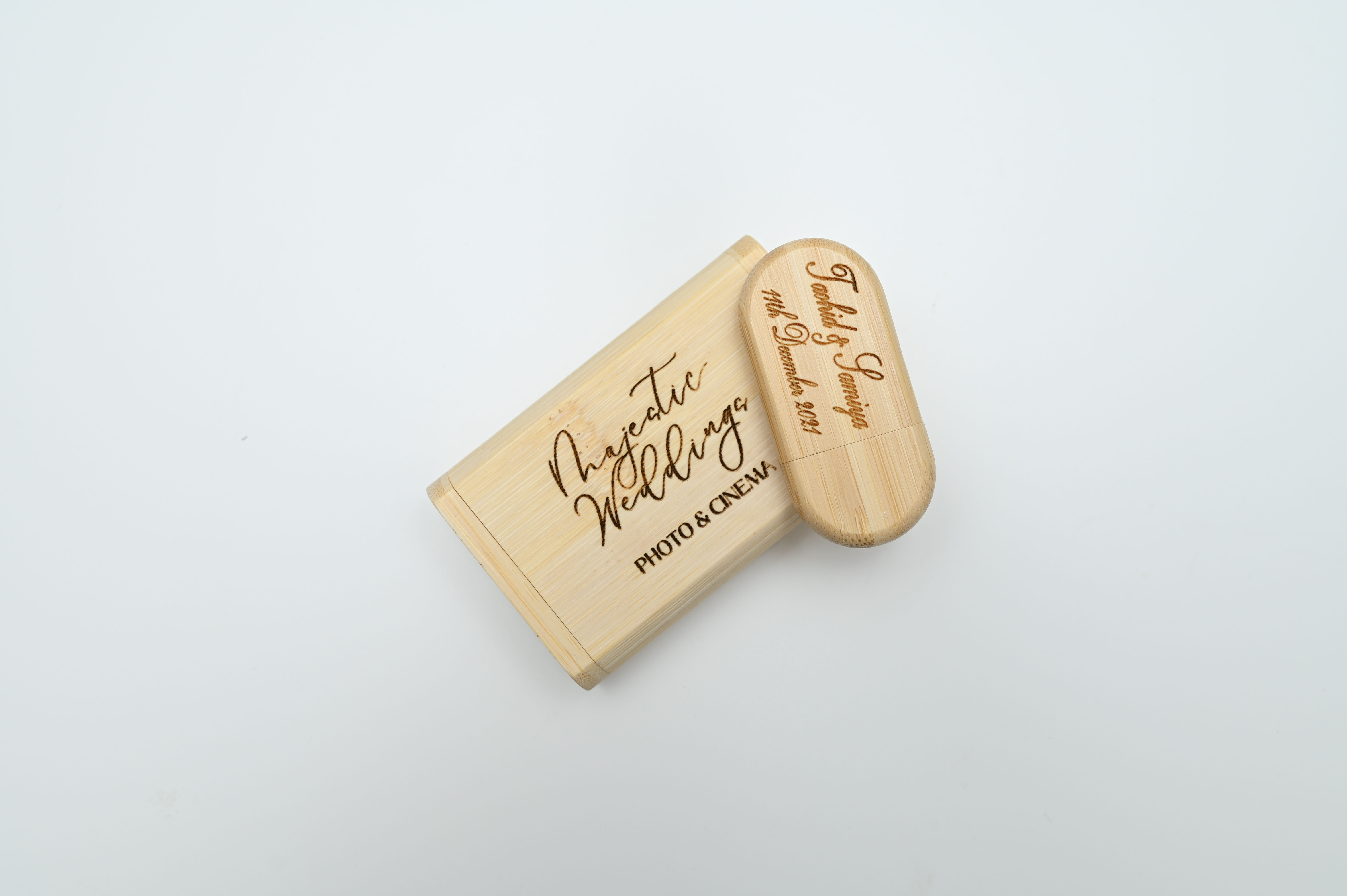 Custom Engraved Bamboo USB