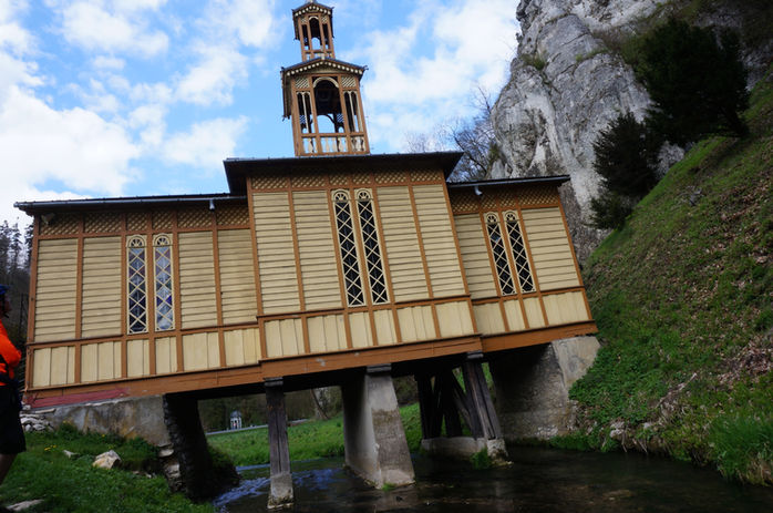 Chapel on the Water in Ojców national park mtb tour