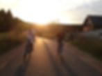 through the village of tyniec