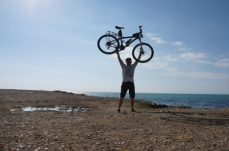bike touring the coast