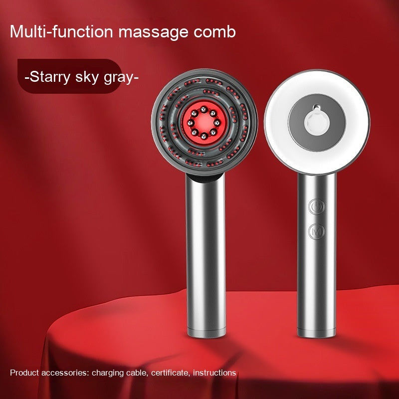 Thumbnail: Fluffy Comb Scalp Massager Infrared Hair Care And Beauty