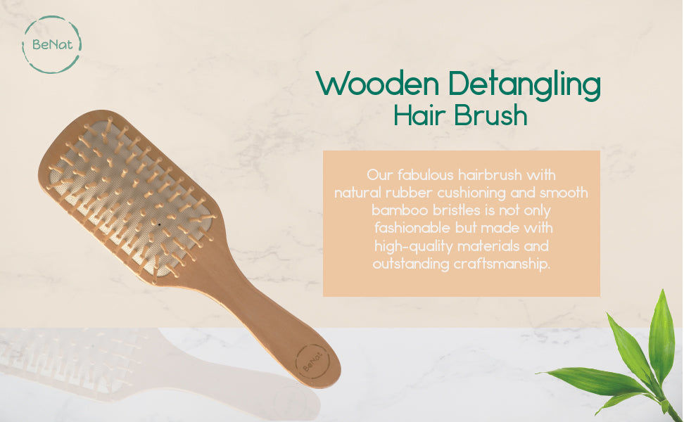 Thumbnail: Wooden Detangling Hair Brush