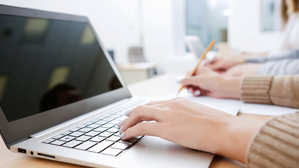 Candidate practising MRCP mock test under timed exam conditions.