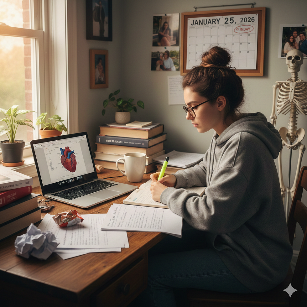 Medical student revising acid–base disorders for MRCP Part 1 examination