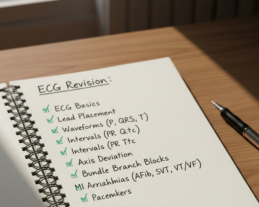 Structured ECG study checklist for MRCP Part 1 candidates