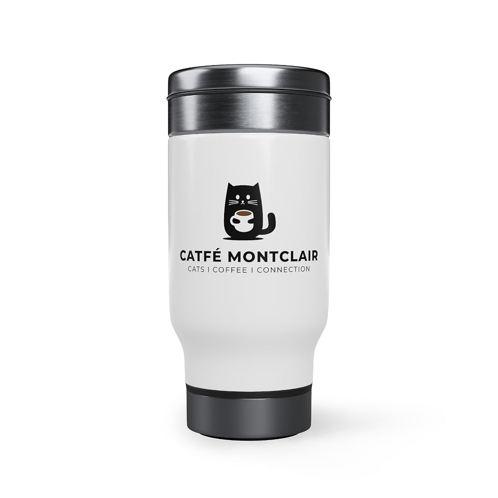 Catfé Montclair Original Stainless Steel Travel Mug with Handle 