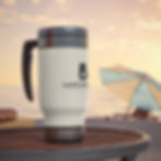Thumbnail: Catfé Montclair Original Stainless Steel Travel Mug with Handle, 14oz