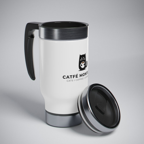 Catfé Montclair Original Stainless Steel Travel Mug with Handle 