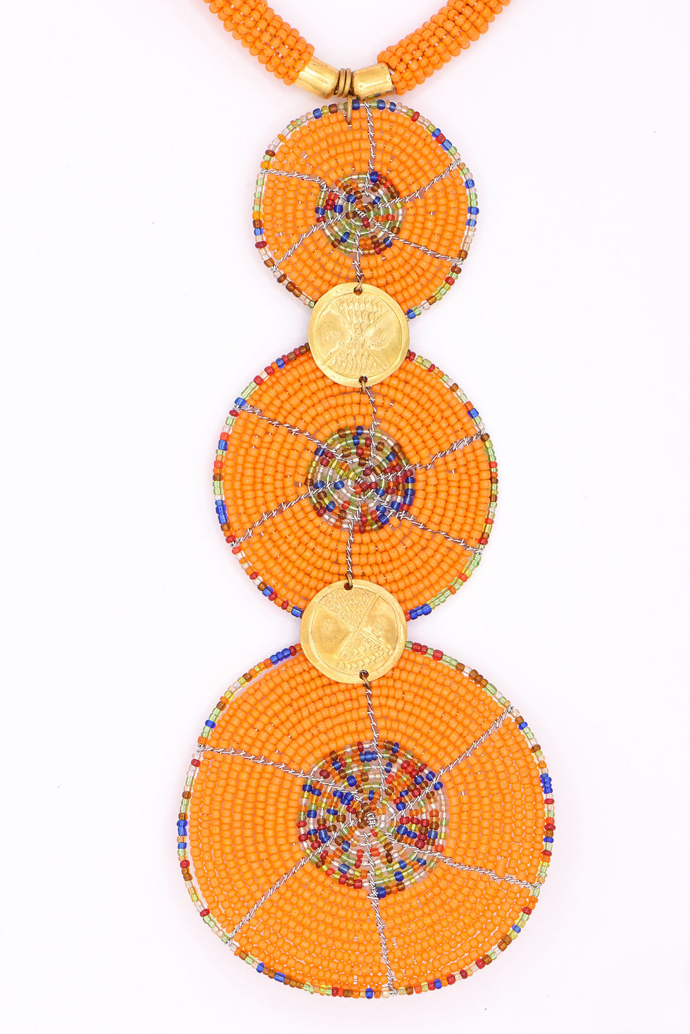 Thumbnail: African necklace "Accra" (orange)