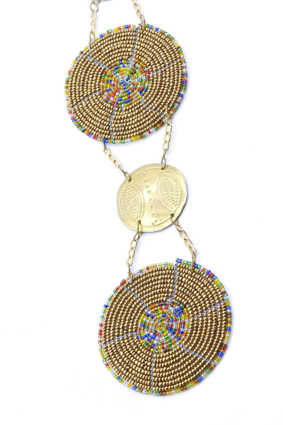 Miniatura: Collier " Lomé " (doré-multicolore)