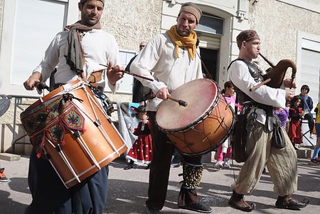 Troupe médiévale, musiciens, groupe de musique